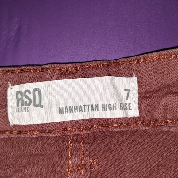 RSQ rust high rise jeggings - Picture 3 of 6